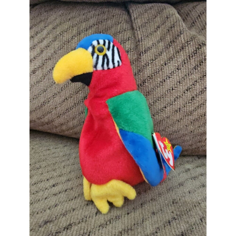 Ty 4197 Beanie Baby Jabber The Parrot Tropical Bird
